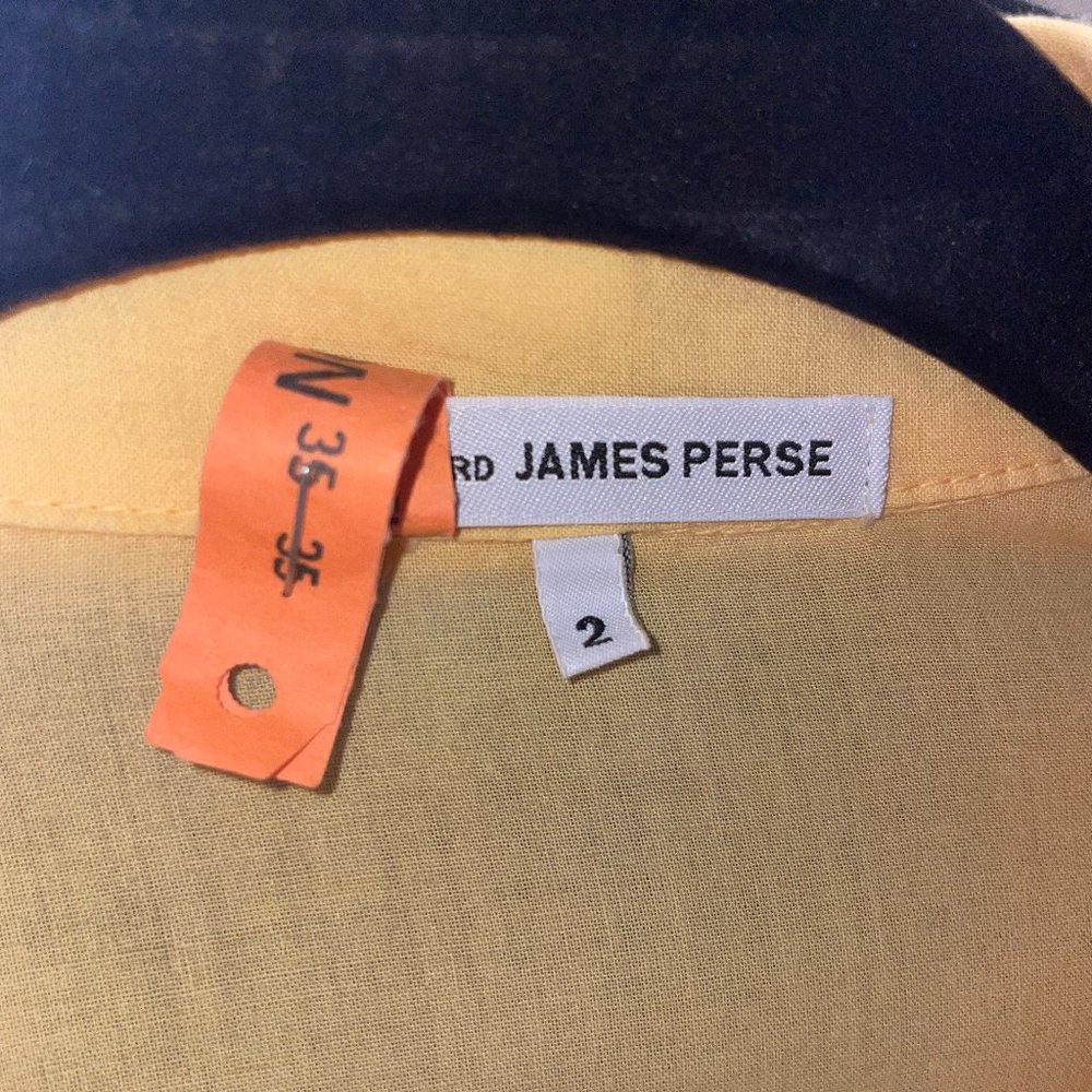 James Perse Contrast Ribbed Surplus Shirt - Picture 6 of 6